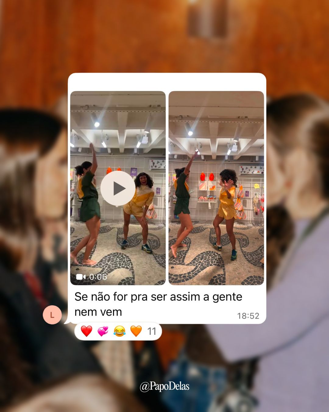 Relato de integrante da comunidade Papo Delas